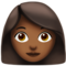 Woman - Medium Black emoji on Apple
